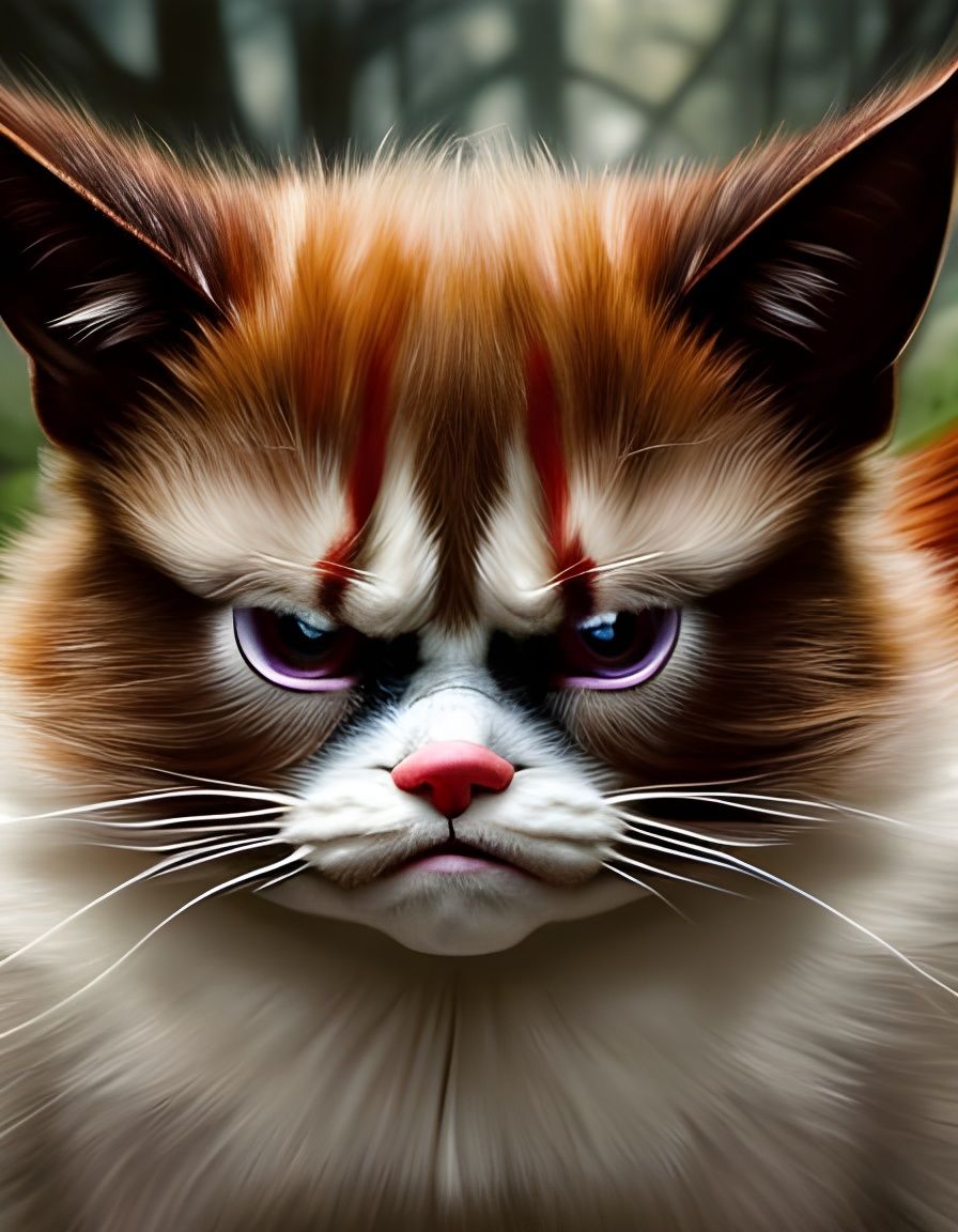 Grumpy cat as Pennywise π
β€