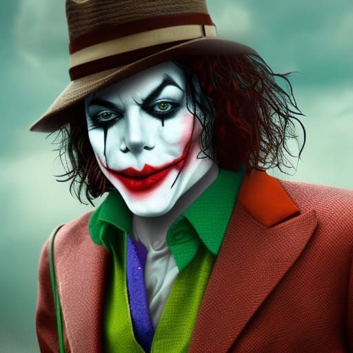 Joker as Michael Jackson: Detailed Matte Painting
