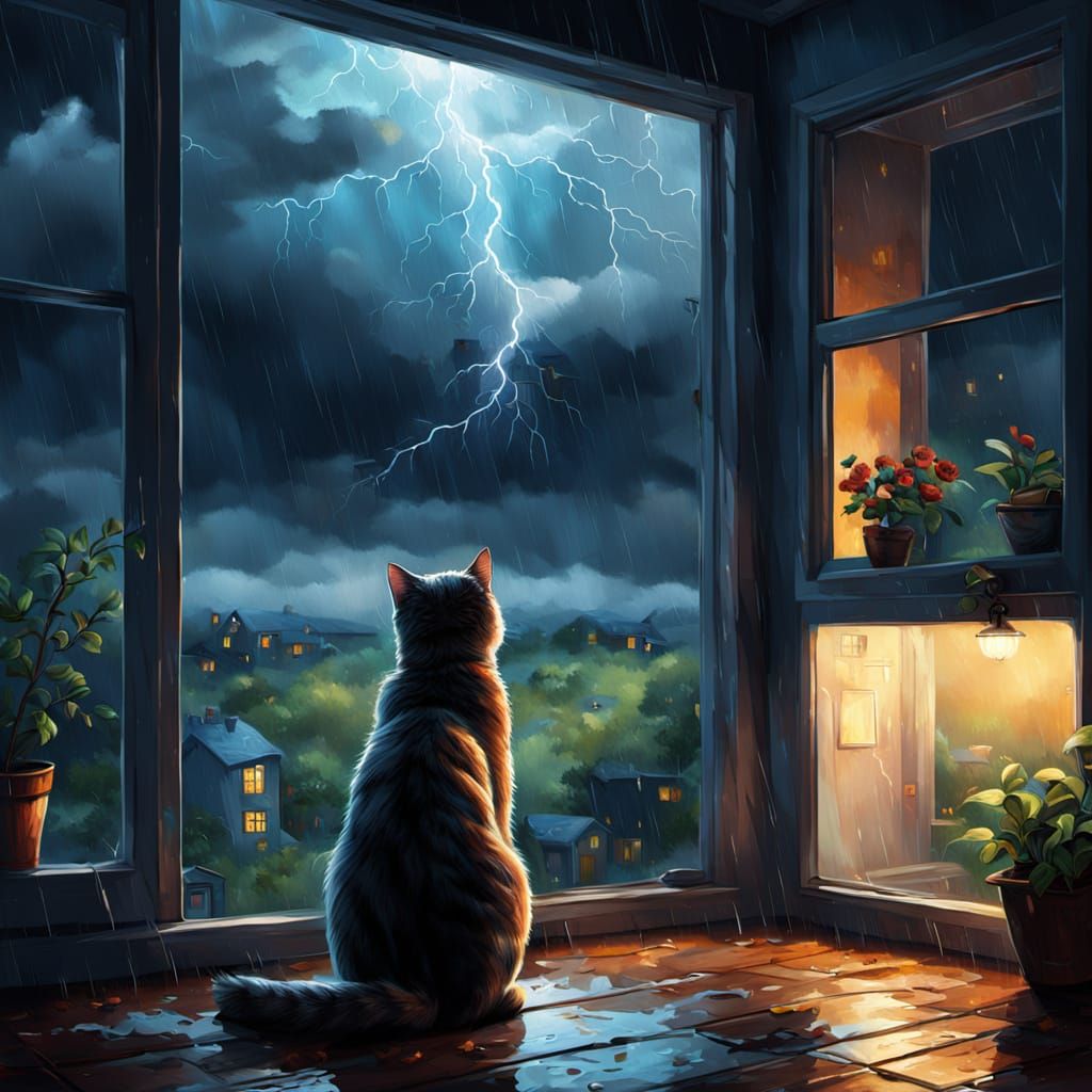 Cozy Home Amidst Stormy Weather