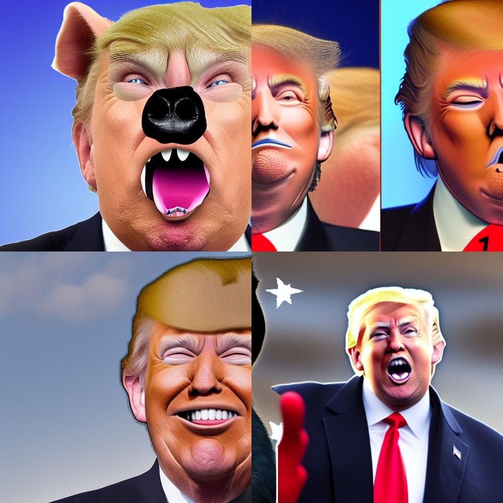 Donald Trump Animorphs Pig Transformation