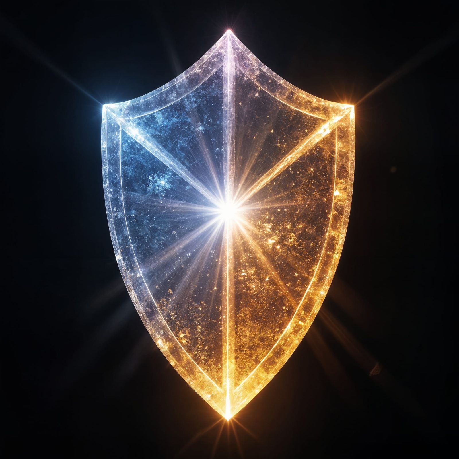 Light Refracting Through Heraldic Crystal Prism