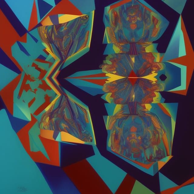 Trippy Optical Illusion Staircases in Vivid Colors