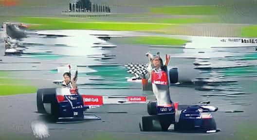 Formula 1 Race Car Victory