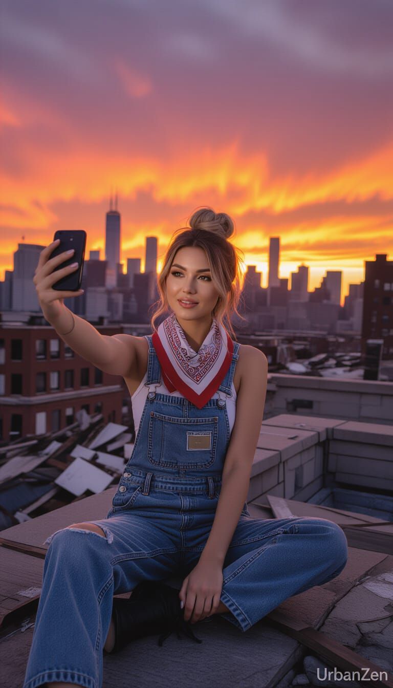 Rooftop selfie