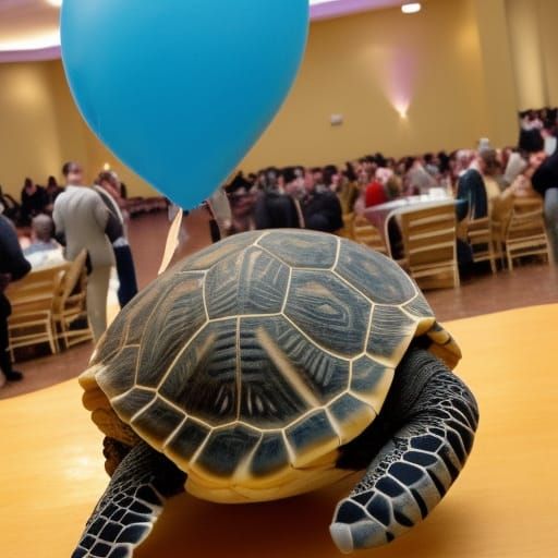 Turtle's Bar Mitzvah Celebration in Party Hall