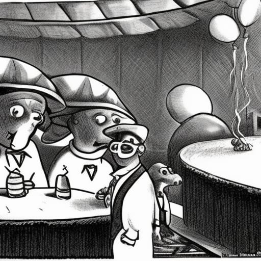 Turtle Celebrates Bar Mitzvah in Party Hall