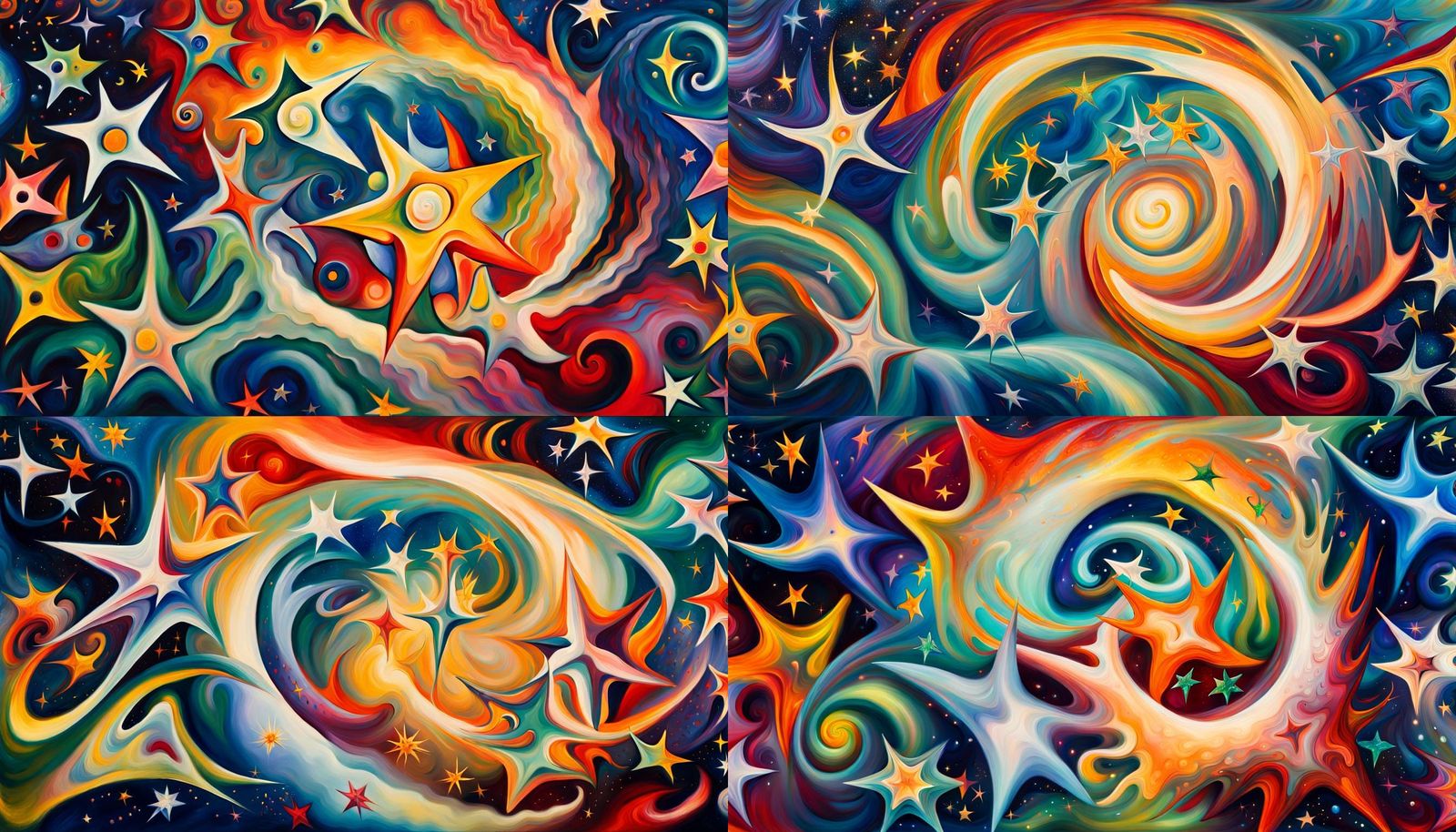 Abstract Expressionist Star Cluster Formation in Shimmering ...