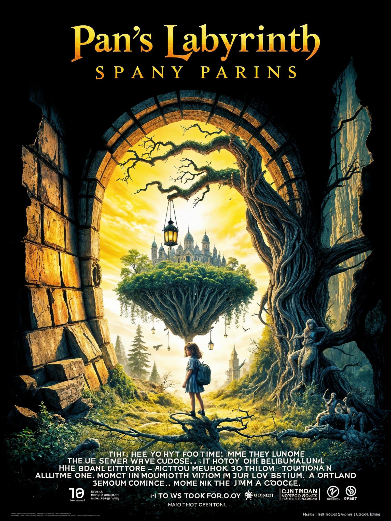 Pan's Labyrinth Movie Poster: Dark Fantasy Art