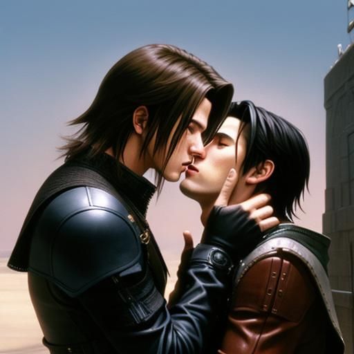 Passionate Kiss in Final Fantasy VIII Style