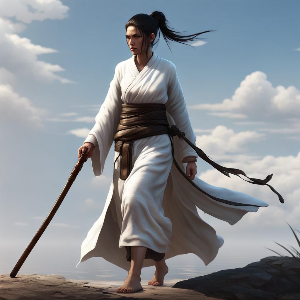 Fantasy Monk in Dark Fantasy Concept Art