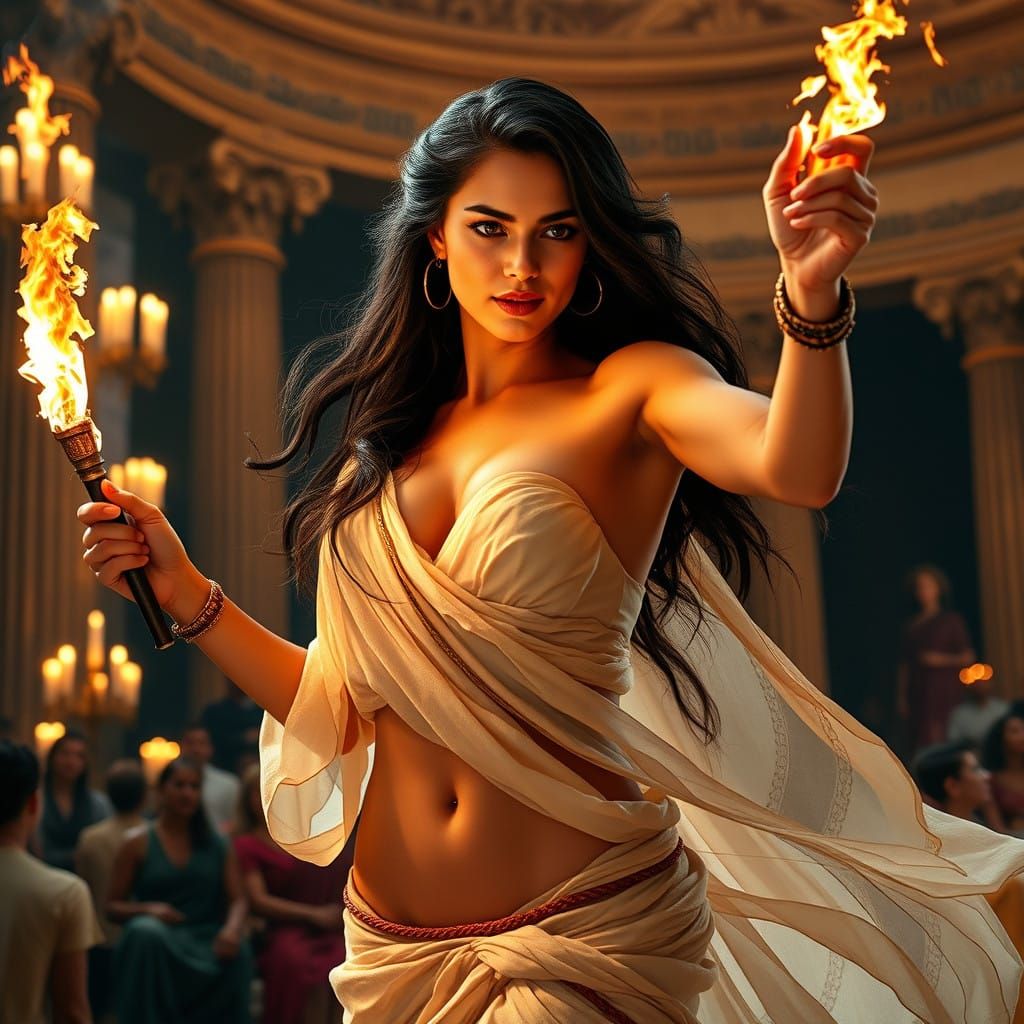 Ancient Greek Dancer Ignites the Temple