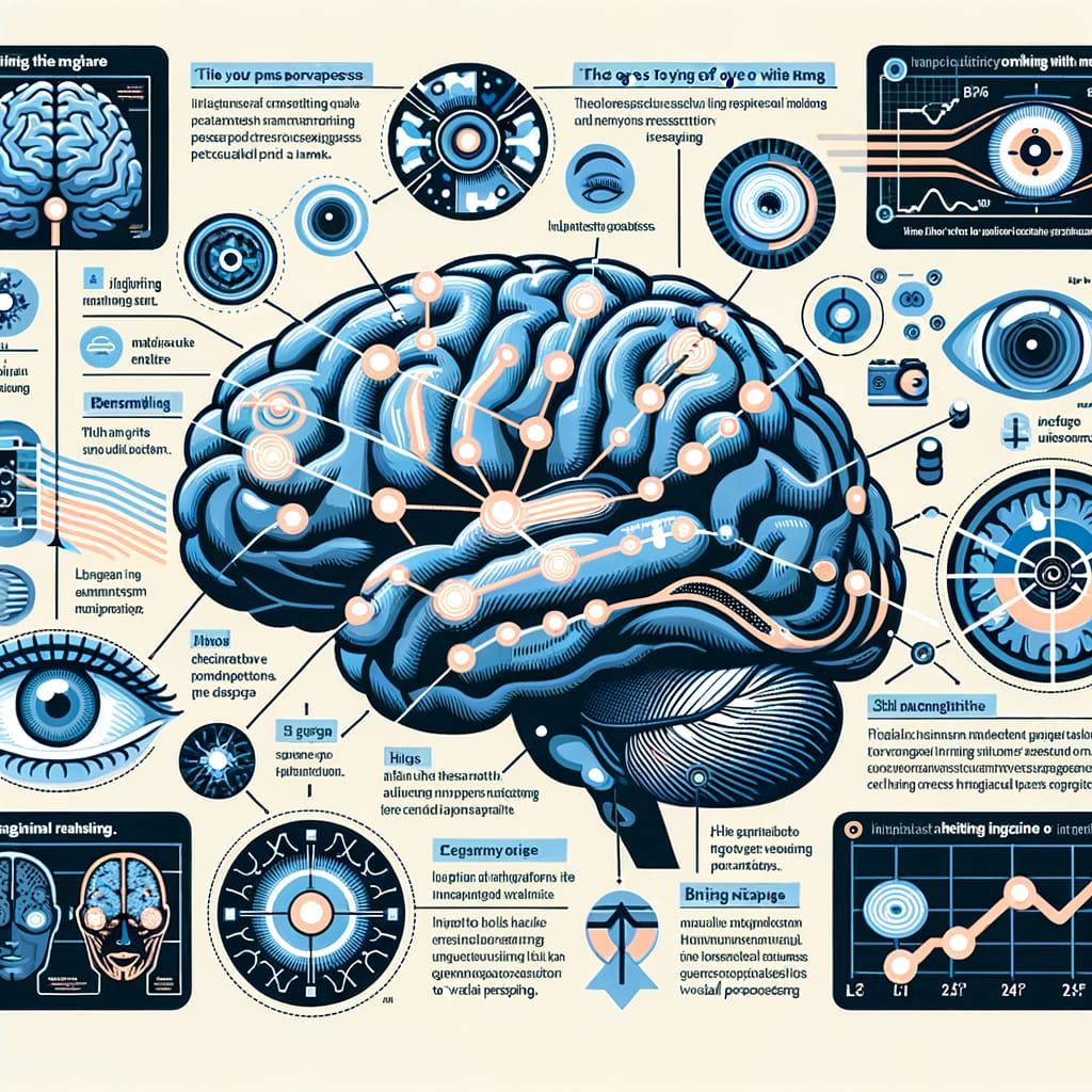 Human Brain Visual Processing Infographic
