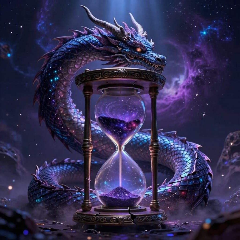 Celestial Dragon Guardian of Cosmic Time