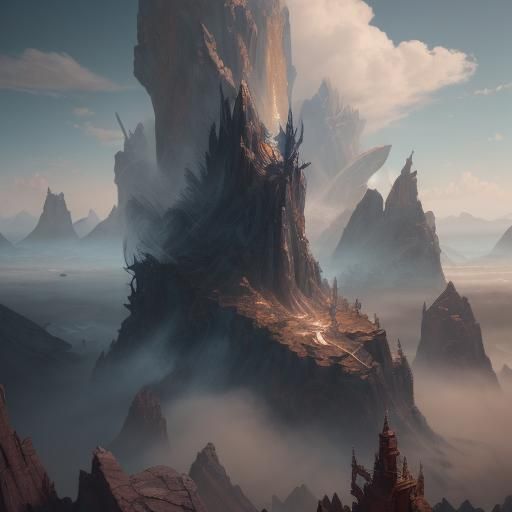 Detailed Matte Painting of Wind God