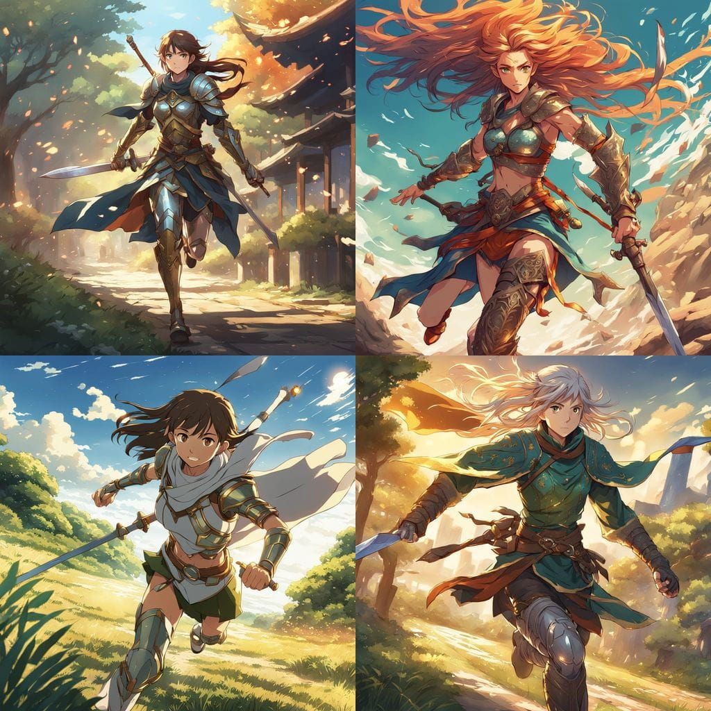 Elf Fighter in Bikini Armor, Anime Key Visual