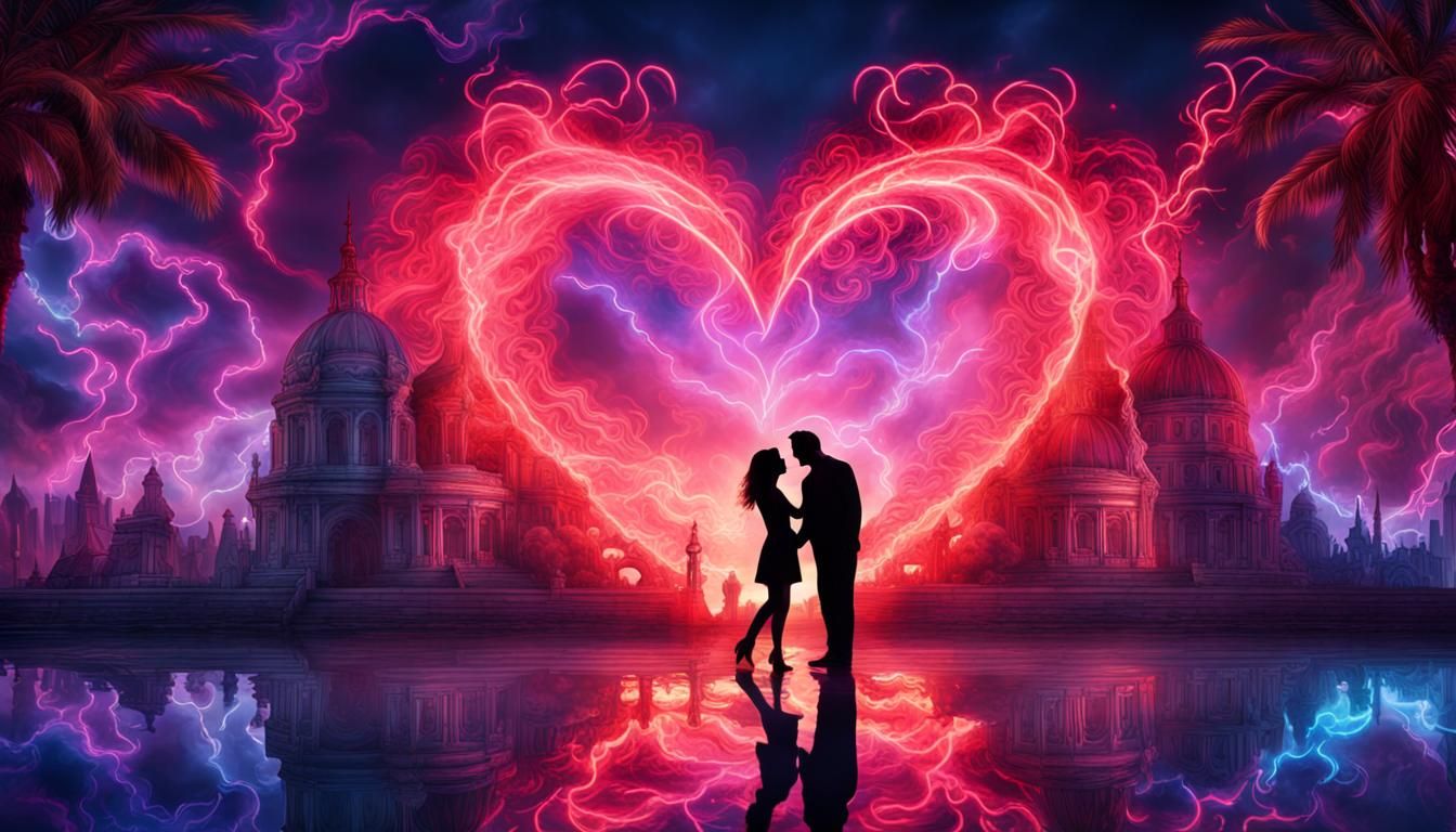 Neon Lights in Dynamic Digital Illustration