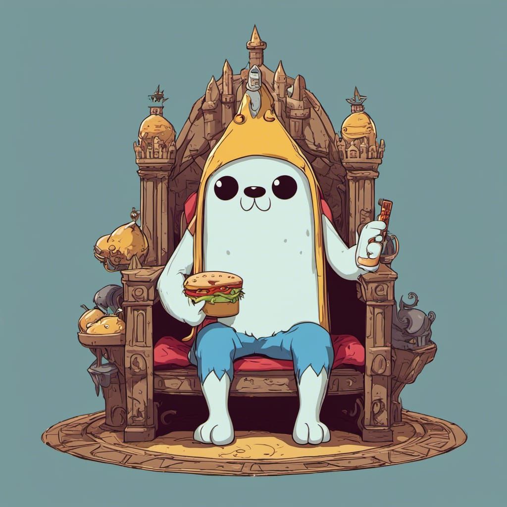 Monster on Throne, Adventure Time Style