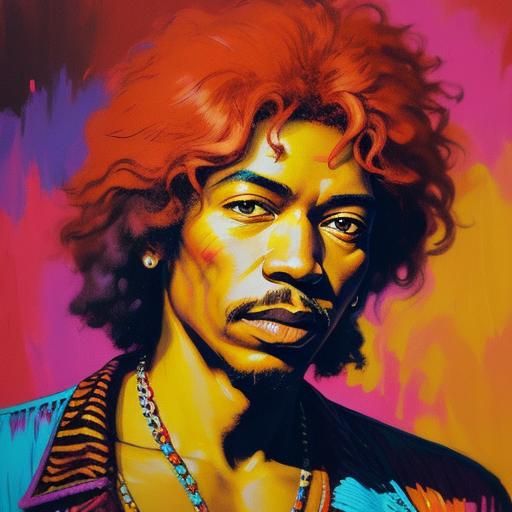 Nightclub Dance: Expressive Illustration in Peter Max Style