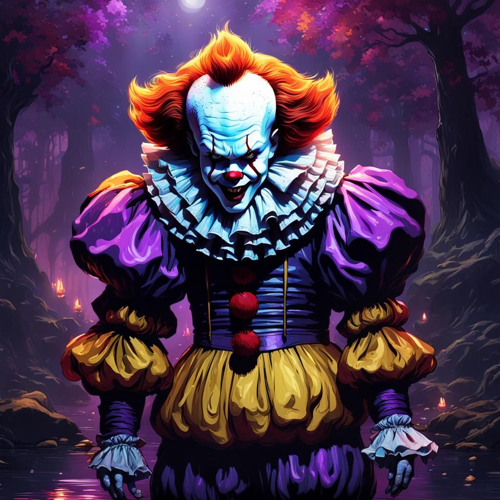 Pennywise: Dark Fantasy Concept Art in 8K Resolution