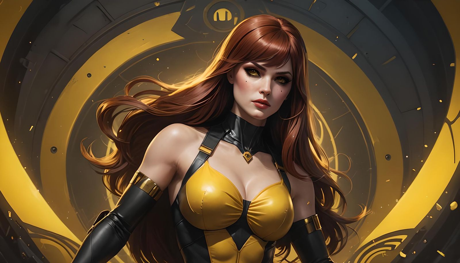 Silk Spectre Portrait in Art Nouveau Style