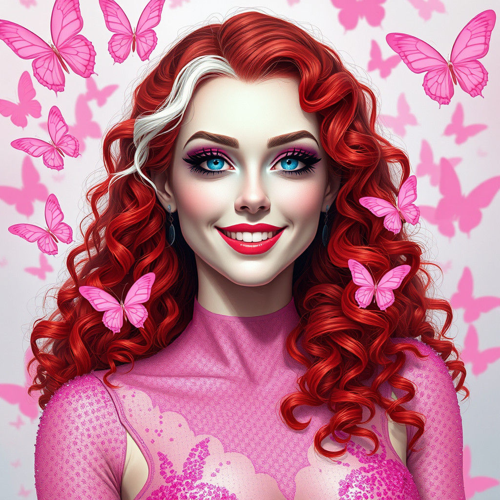 Woman with Red Hair in Greg Rutkowski Style