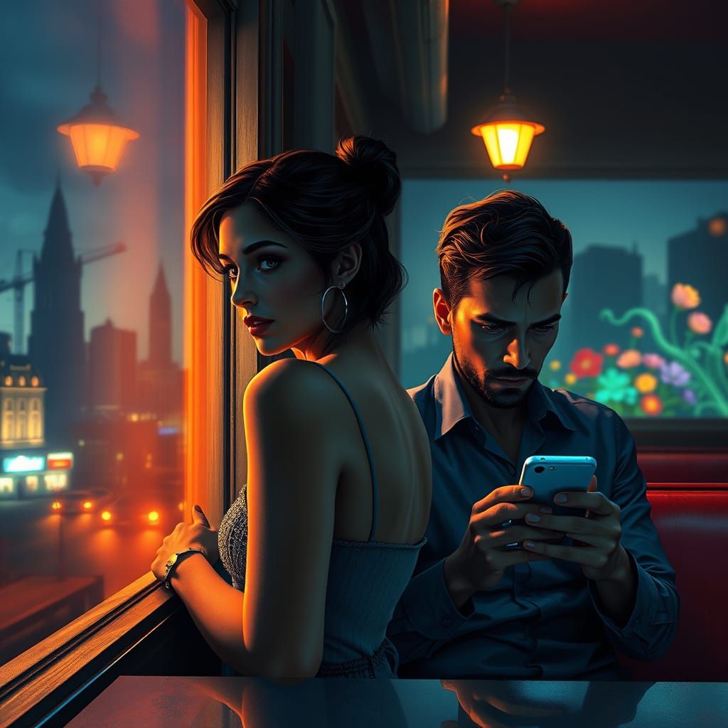 Love Lost in Neon Dreamscape