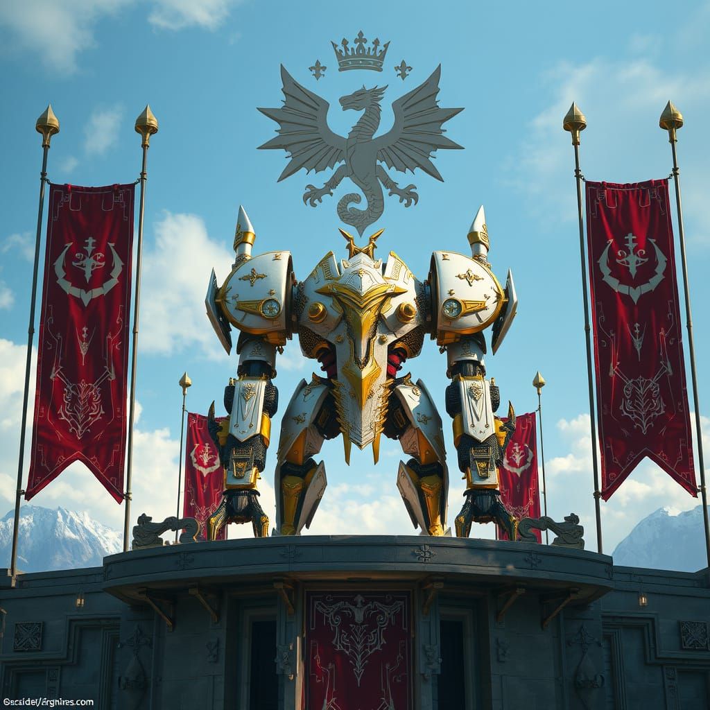 Ayleid Sentinel on Sky Platform in Dystopian Futurism