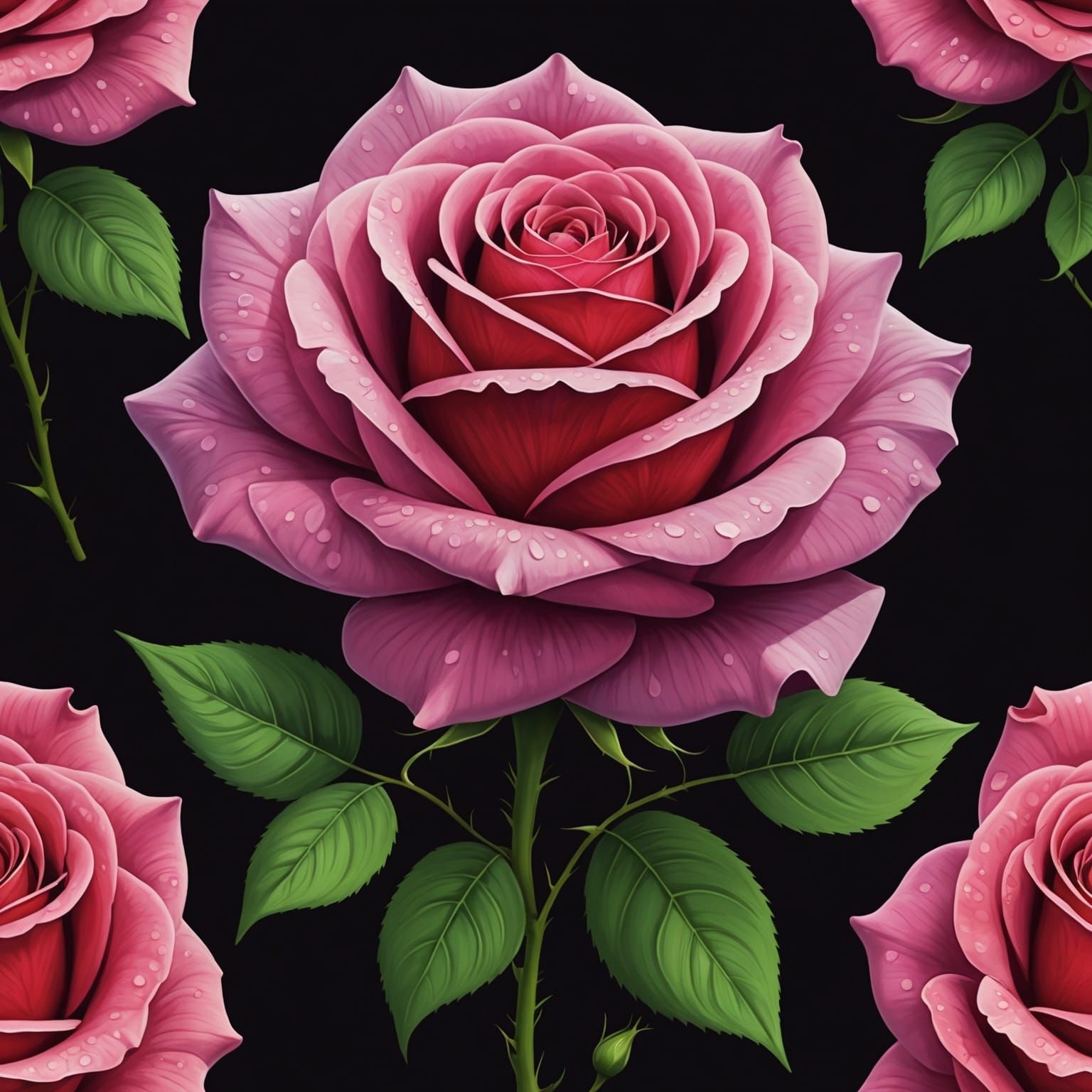 Simple Rose AI Generated Image