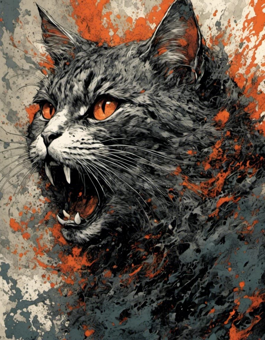 Cat Experiencing Overwhelming Sadness and Anger