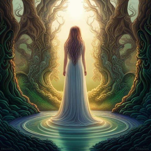 Celtic Woman in Elemental Secret Garden