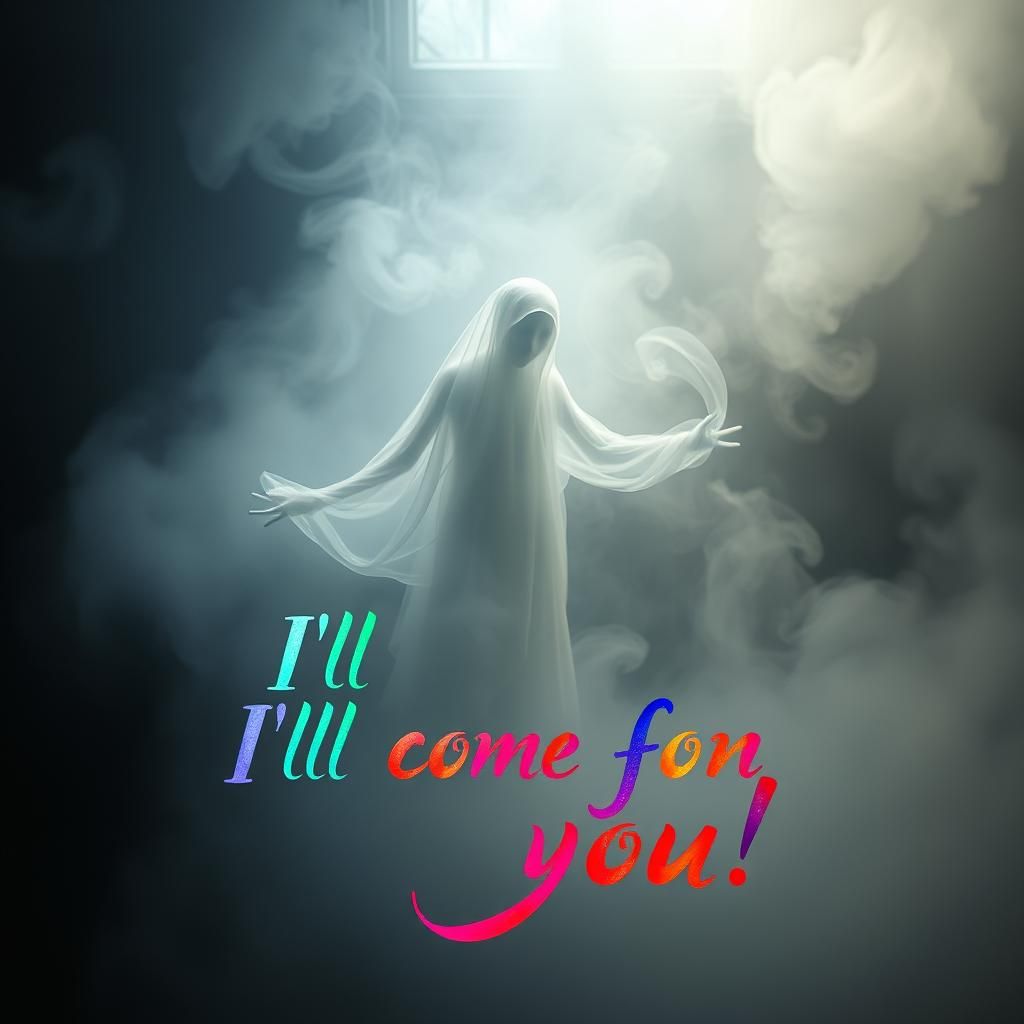 Ethereal Smoky Ghost in Misty Room, Hyper-Realistic