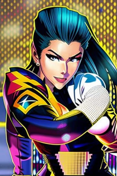 Streets of Rage: Heather Langenkamp Anime Portrait