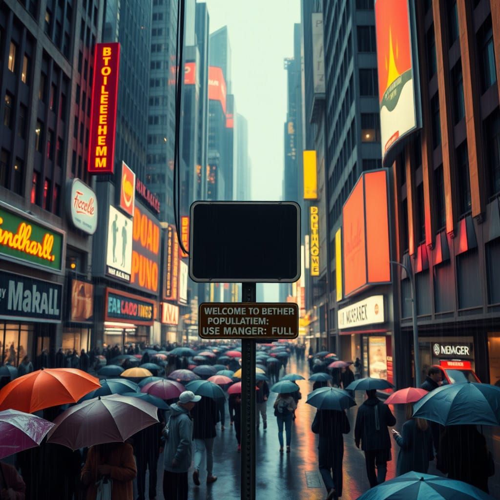 Bauhaus Metropolis at Dawn, with Bustling Streets and Low-An...