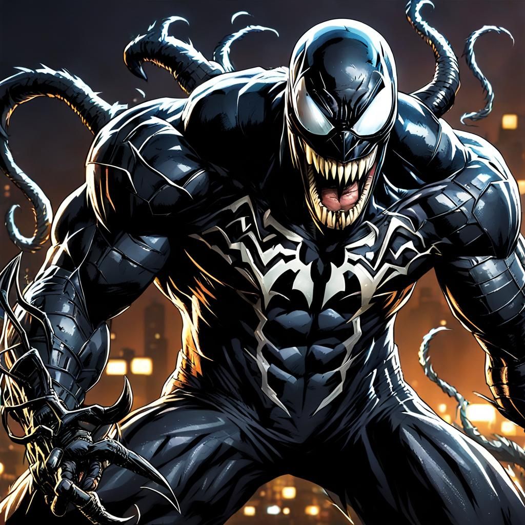 Batman Transformed: A Venom Symbiote Rendering