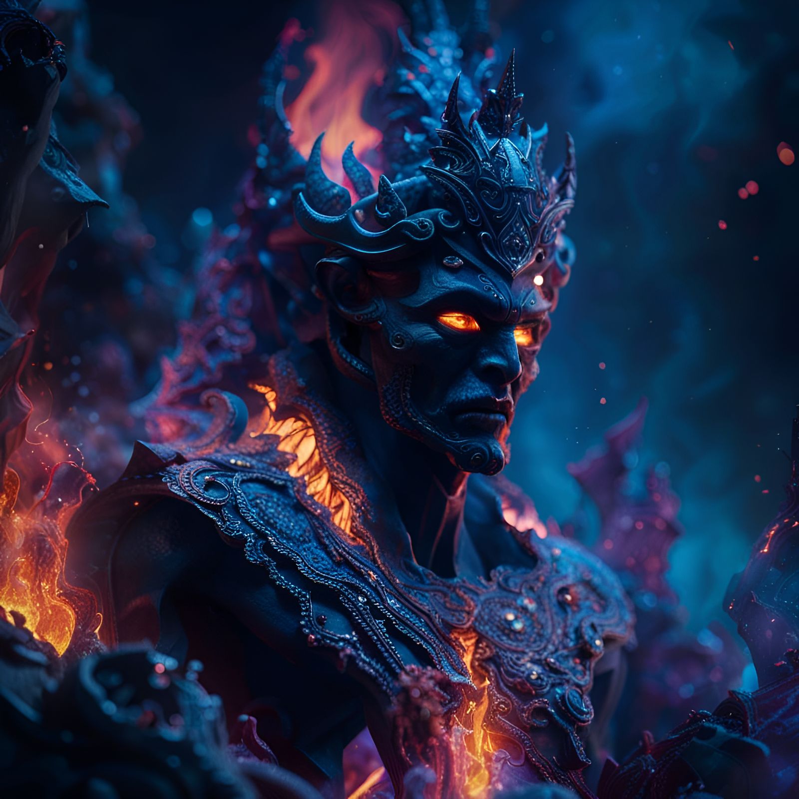 Epic Hades God in Underworld Fantasy
