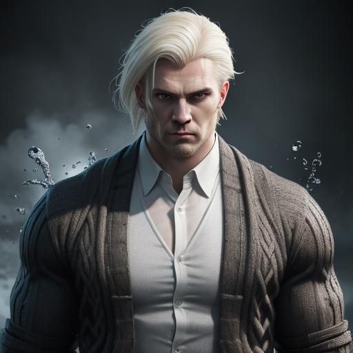 Hyperrealistic Portrait of a Strong Icelandic Boy