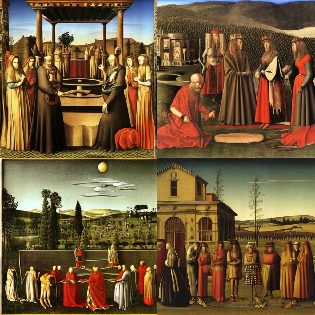 Renaissance Painting in the Style of Carpaccio