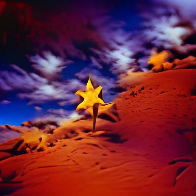Starry Desert Sky in Velvia Style