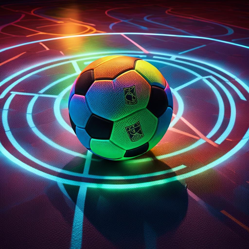 Surreal Sports Fusion: Soccer and Basketball Hybrid Art