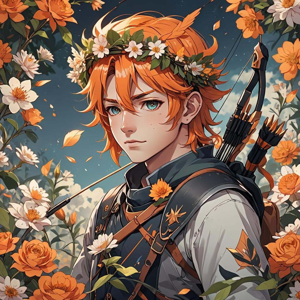 Sagittarius Archer in Anime Style