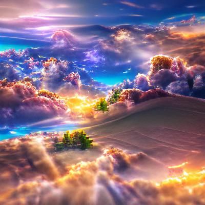 Serene AI Generated Cloudscape