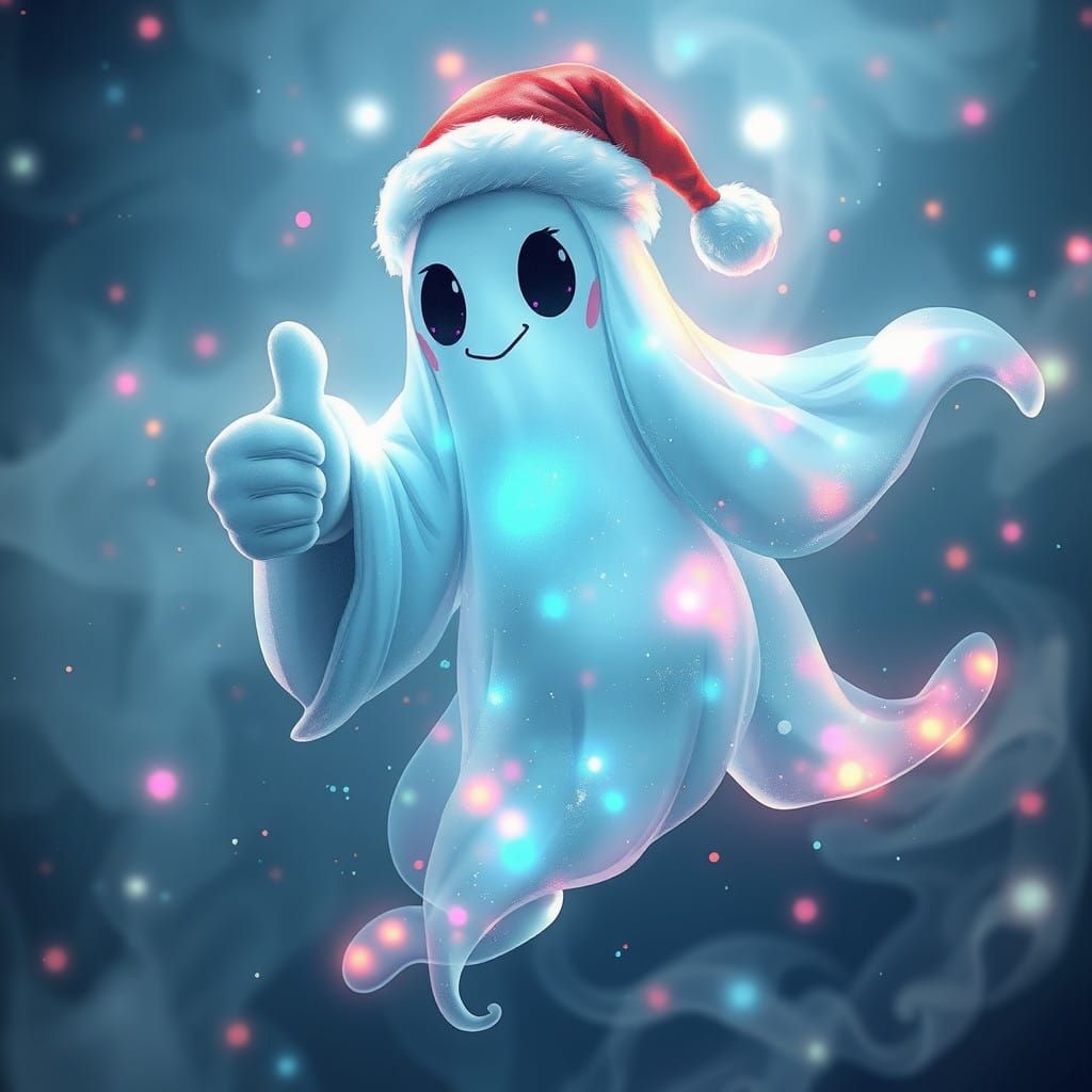 Ethereal Christmas Spirit Radiates Joy