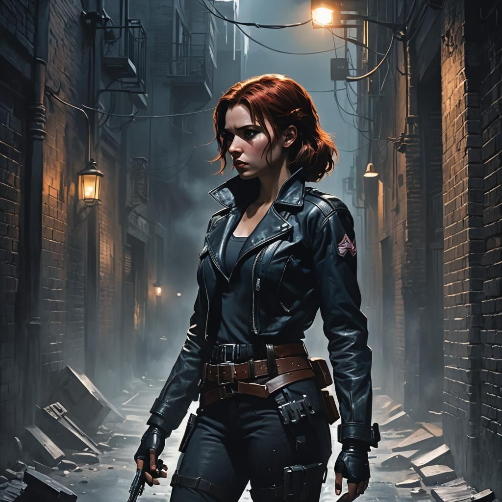 Black Widow and Hawkeye's Daughter: Moody Concept Art