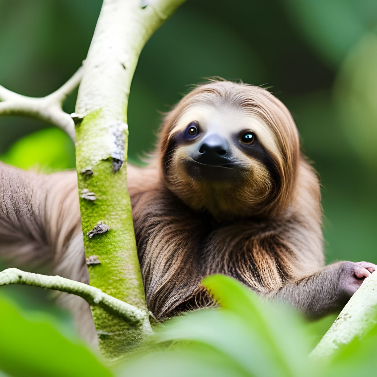 Sloth Image Generated From Keywords