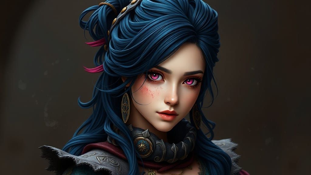 Rococo Warrior Princess in Arcane Style