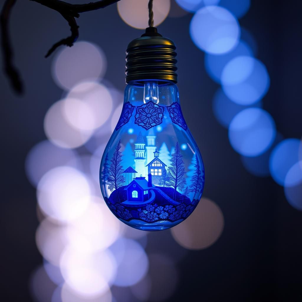 A world inside a light bulb