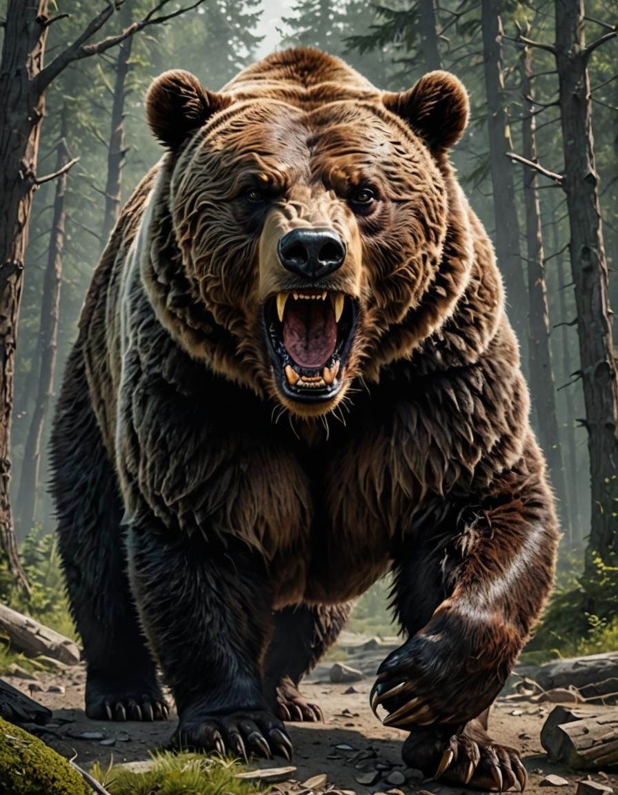 Intense Furry Figure in Fierce Disposition