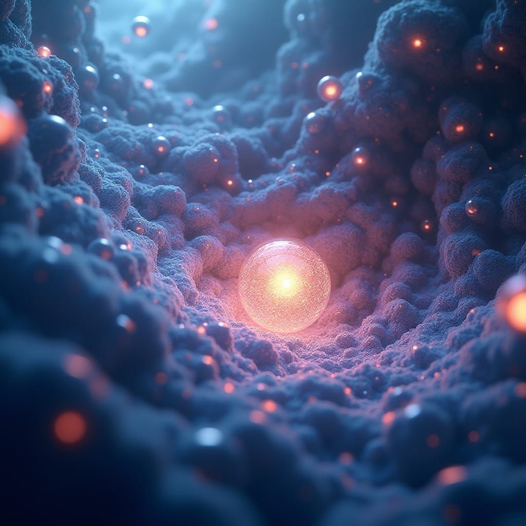 Abstract Quantum Realm as Matte Painting