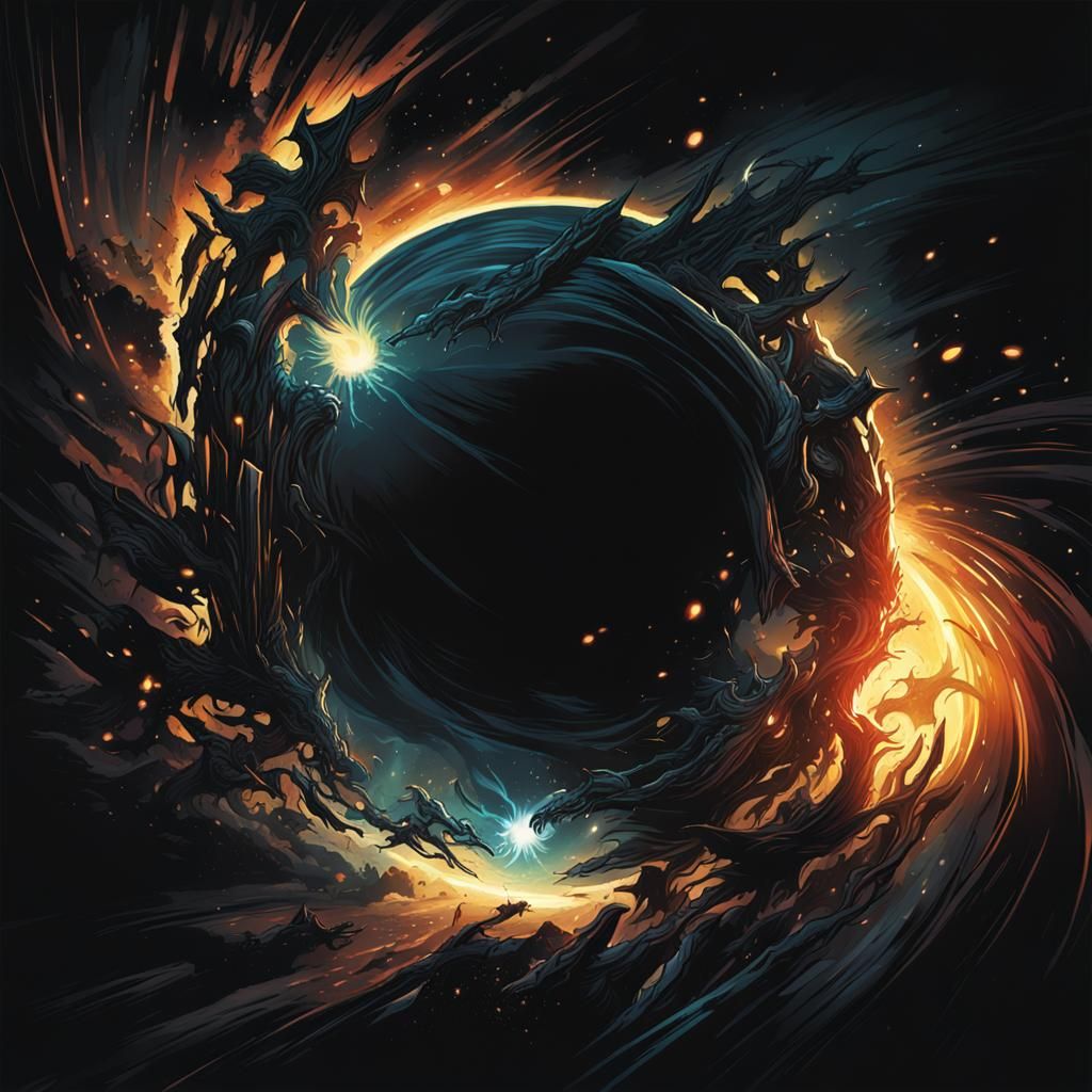 Abstract Light Bursting Forth: Comic Book Art