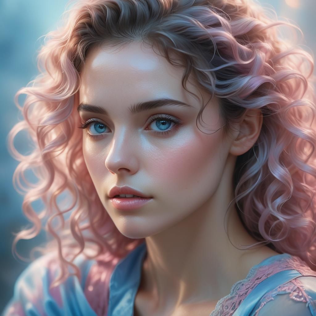 Contemplative Portrait in Dreamy Lighting